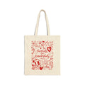 Cherry XOXO Love Note - Canvas Tote bag 🍒🌹