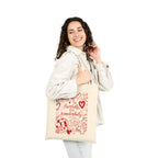 Cherry XOXO Love Note - Canvas Tote bag 🍒🌹